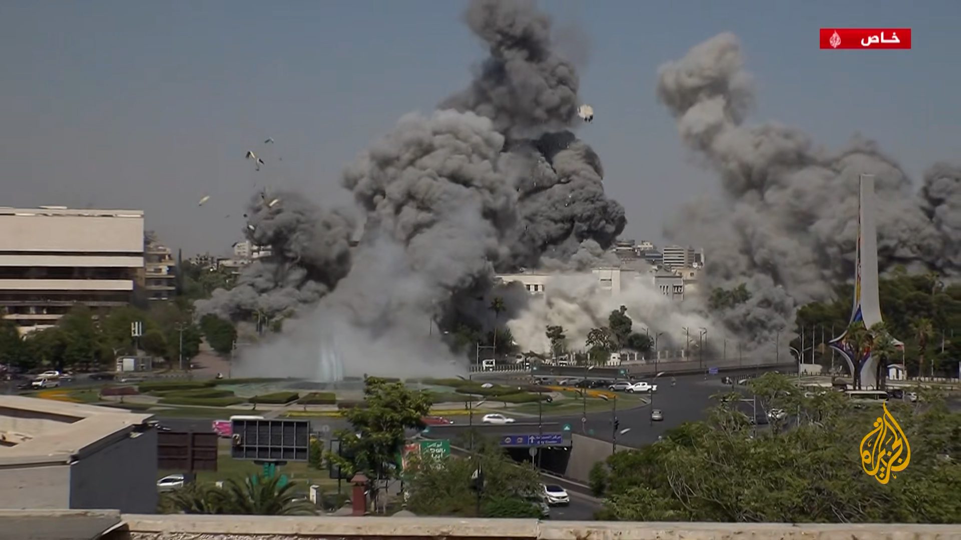 Israeli attack Syria Damascus military headquarters AlJazeera Arabic 1752689306