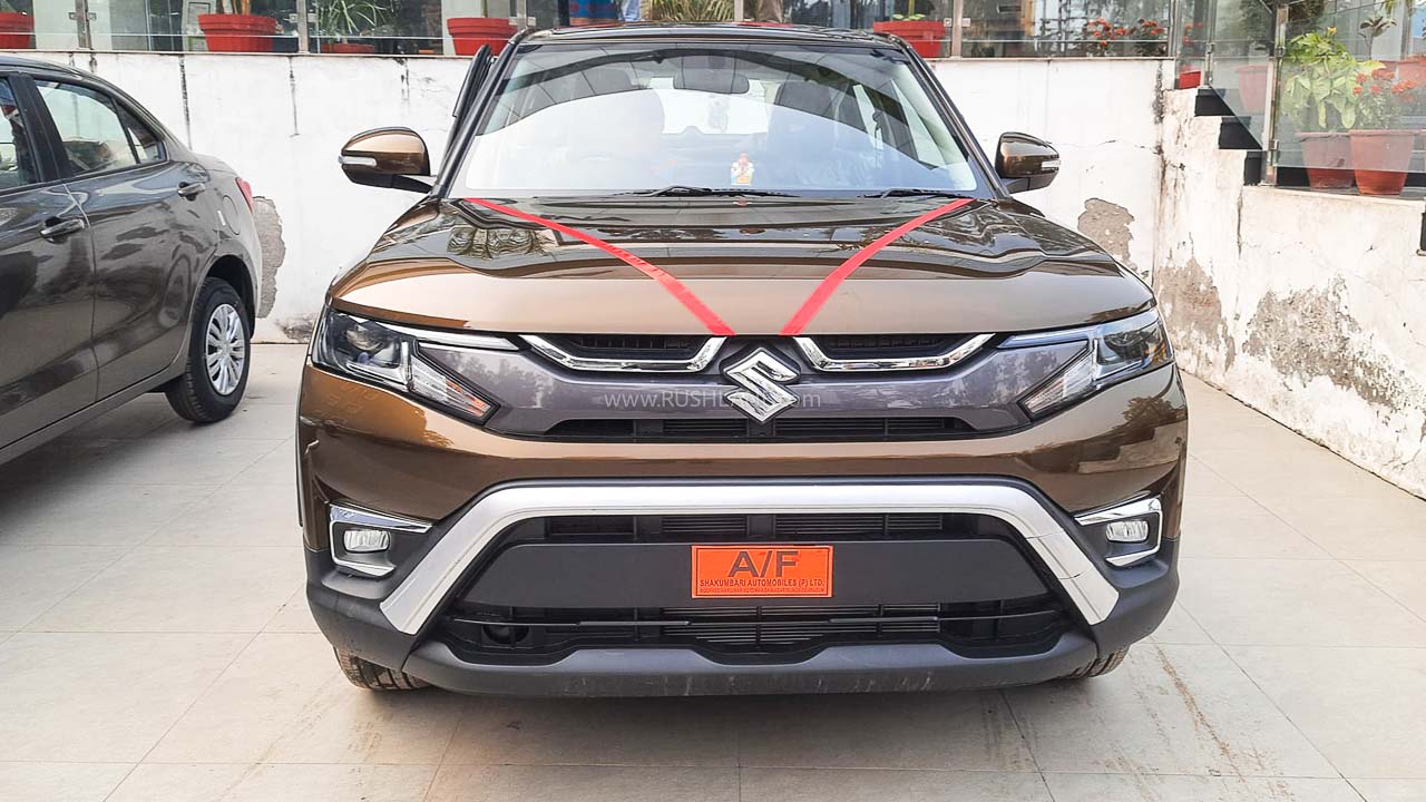new brezza maruti brown