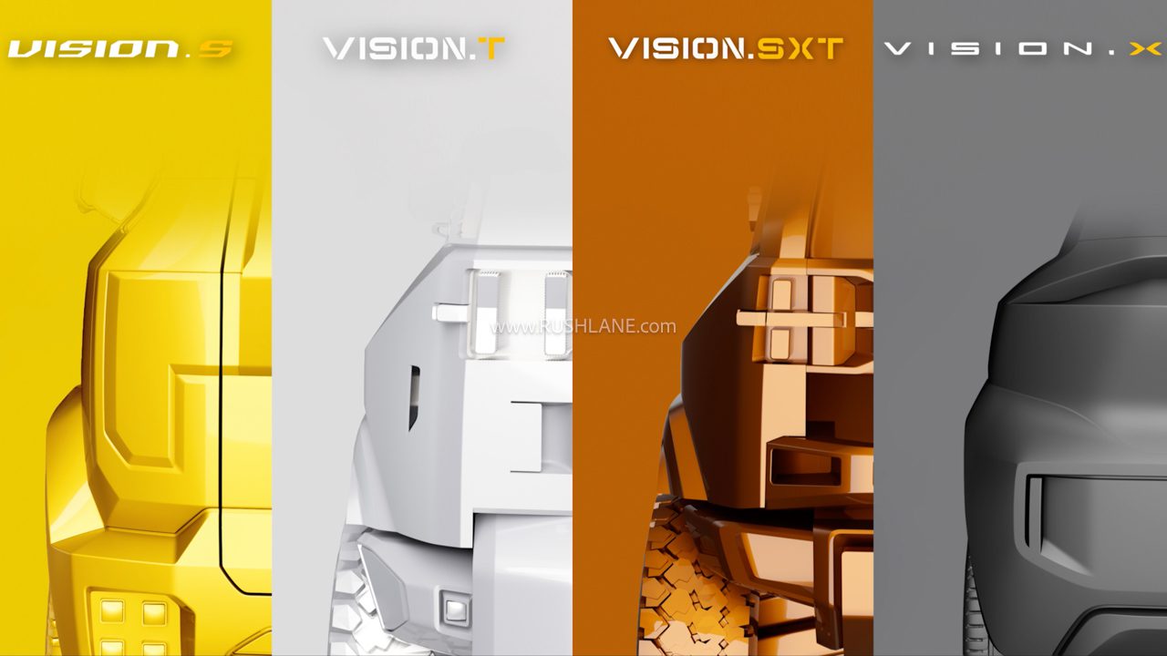 new mahindra teaser shows rear of s t x and sxt concepts